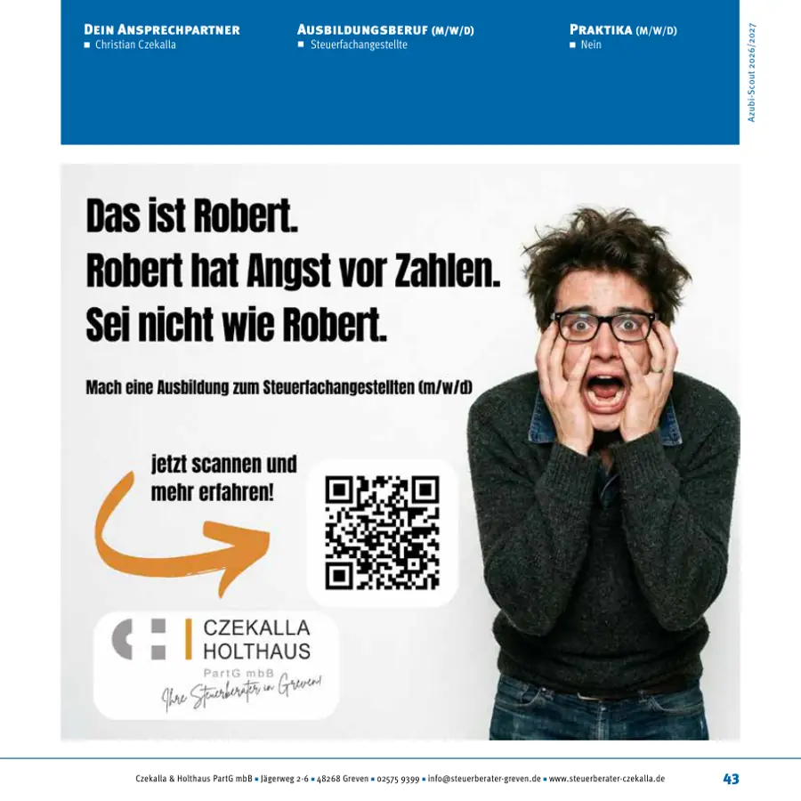 Seite von Czekalla & Holthaus PartG mbB im Azubi-Scout Emsdetten und Umgebung 2026/2027