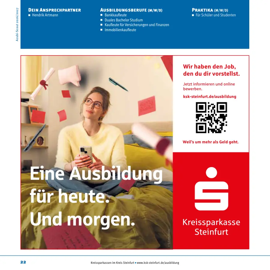 Seite von Kreissparkasse Steinfurt im Azubi-Scout Ibbenbüren und Umgebung 2026/2027