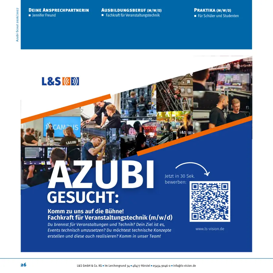 Seite von L&S GmbH & Co. KG im Azubi-Scout Ibbenbüren und Umgebung 2026/2027