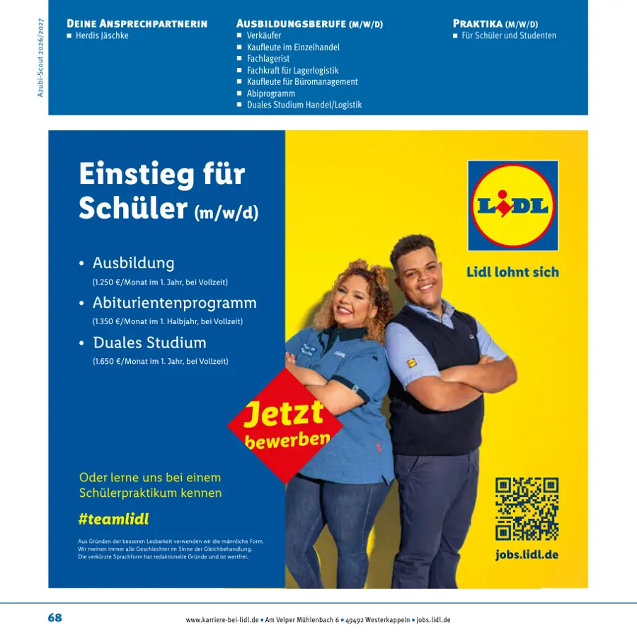 Seite von Lidl im Azubi-Scout Ibbenbüren und Umgebung 2026/2027