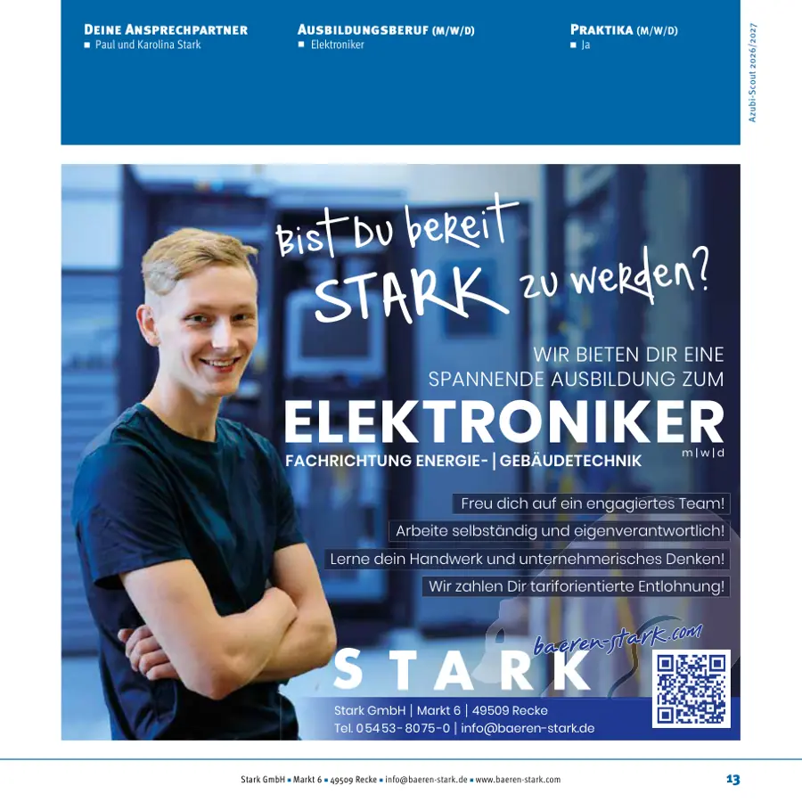 Seite von Stark GmbH im Azubi-Scout Ibbenbüren und Umgebung 2026/2027