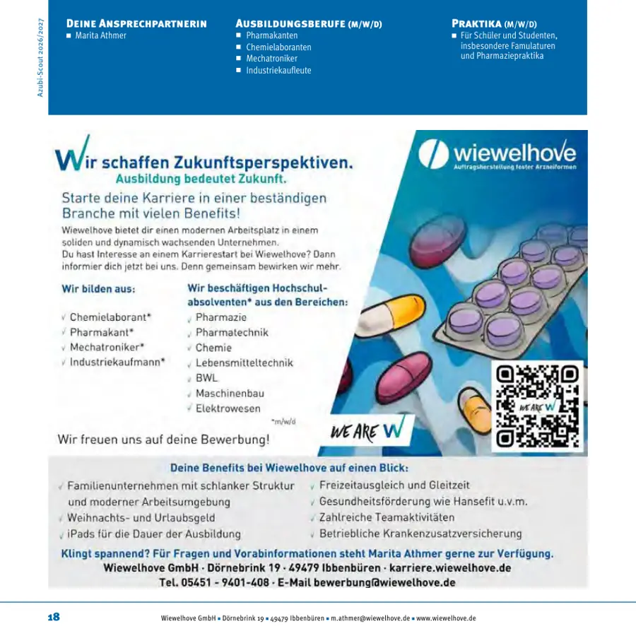 Seite von Wiewelhove GmbH im Azubi-Scout Ibbenbüren und Umgebung 2026/2027
